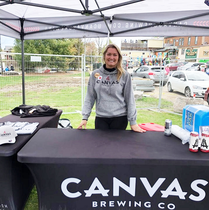 Halley Clover of Canvas Brewing Co. which will be opening summer 2019 in the old Dollarama location at Brendale Square