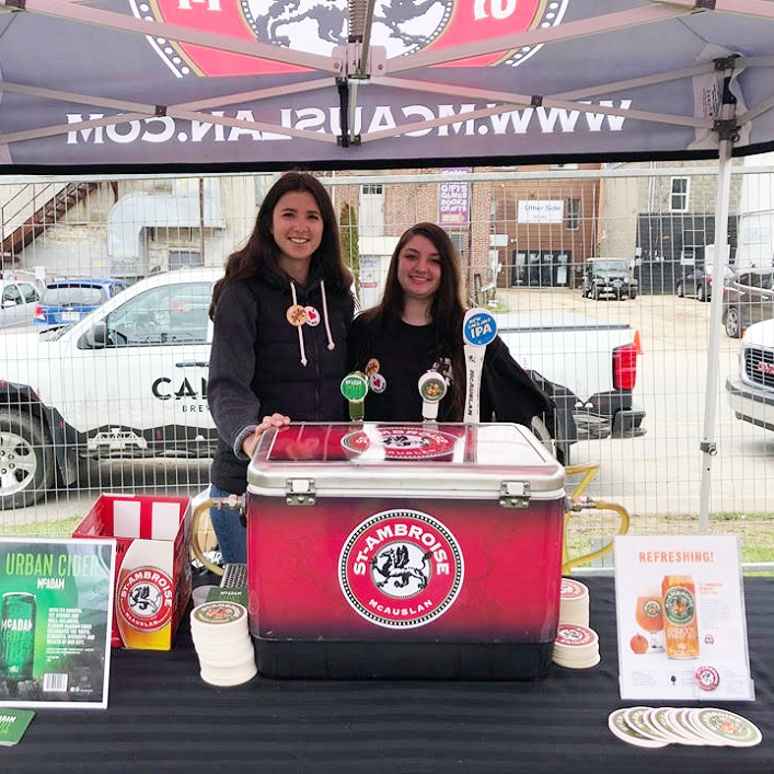 Madison Kacsmar and Haylee Manderino from Montreal based brewery St-Ambroise