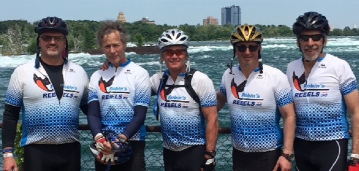Robin’s Rebels (from left) Bill Coon, David McGuey, John Rae, Dean Smales, and Jim Watson (supplied)
