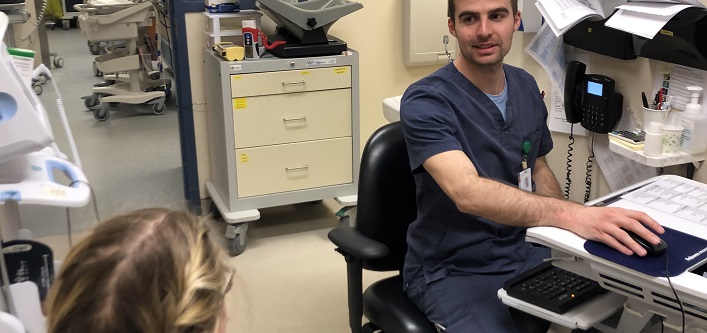 eCTAS RN and patient (supplied)