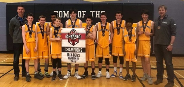 Huntsville Hurricanes U14 boys end season with Ontario Cup gold