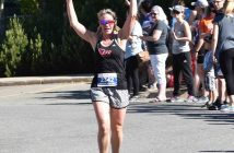 Fiona Whitby was the top female finisher in the 10k