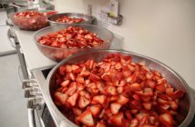 Strawberry shortcake was on the menu for dessert.
