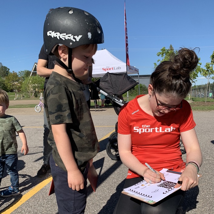 Every Kids' Bike Rodeo participant got a certificate for completing the course (Photo courtesy of The SportLab)