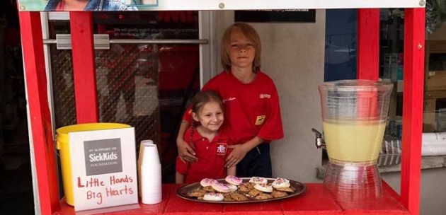 Help Griffin and Sofia reach $10,000 raised for SickKids at this weekend’s lemonade stand