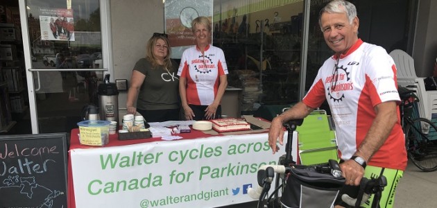 Cycling from coast to coast: Walter Reich is raising awareness and funds for Parkinson’s