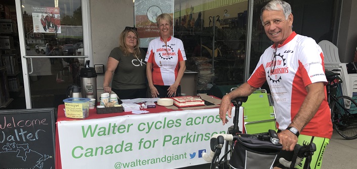 (From left) Sylvia Stark, Regula Reich and Walter Reich at Huntsville Home Hardware