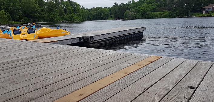 Town staff have already been replacing rotting boards on the Town Dock