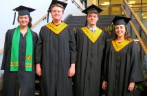 MCF grant recipients AHSS students Erica Dunn, Soren Boldec, Dragon St. Onge, and Madison Rainey (supplied)