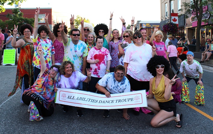 The All Abilities Dance Troupe from Community Living Huntsville put on a crowd-pleasing show