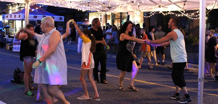 The street dance with DJ Mike was back for a second year