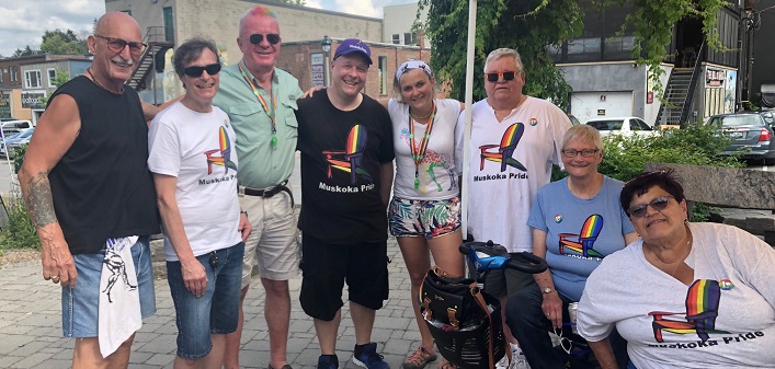 Muskoka Pride kickoff 6 Muskoka Pride board