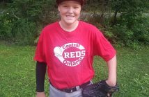 Lucas Allen in his new Central Ontario Reds uniform