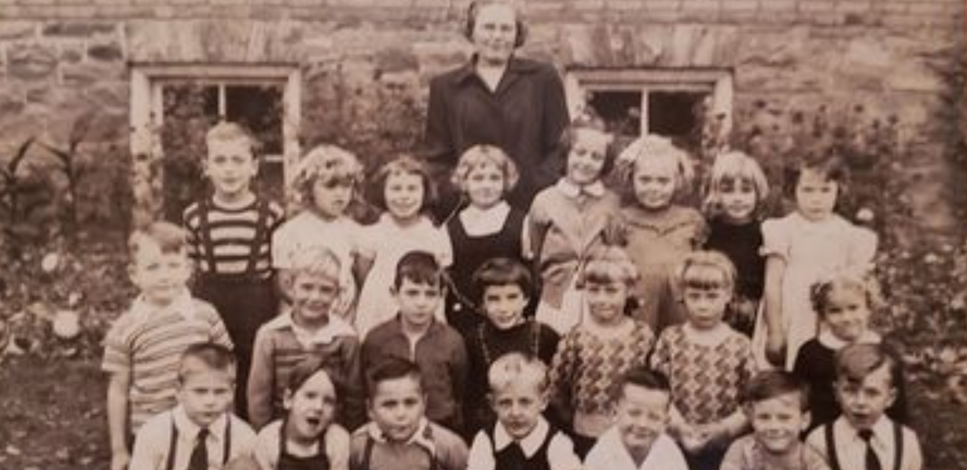 Mrs. Bice’s kindergarten class at Huntsville Public School, 1950 (supplied)