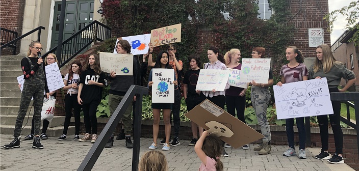 Global Climate Strike 1 HHS students