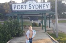 Daniel at the Port Sydney dock (supplied)