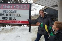St. Mary's gave Kathryn (Mrs. Hill) a warm welcome (supplied)