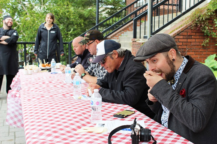 Judges (from left) Jeremy Alldred-Hughes, Andrew Stillar, Grant Nickalls, and Lukas Stark had a tough job deciding on the winners