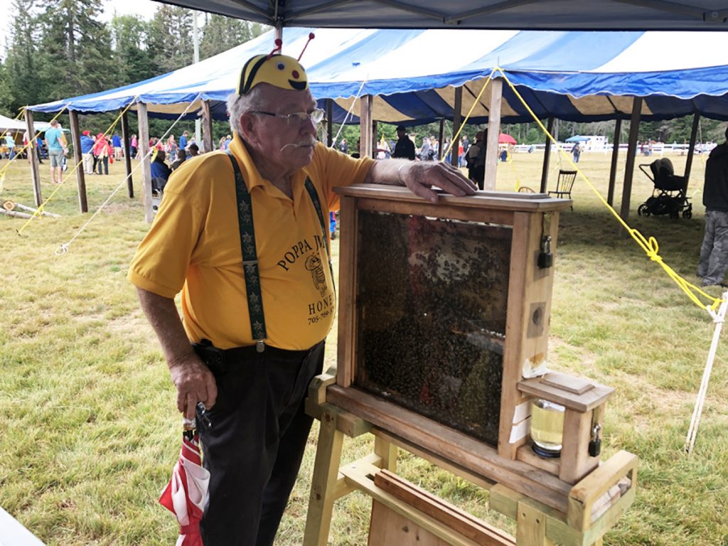Poppa Jim with his honey bees