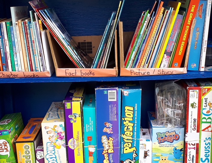 There's lots to choose from in Janet McCormack's little free library (Photo: Janet McCormack)