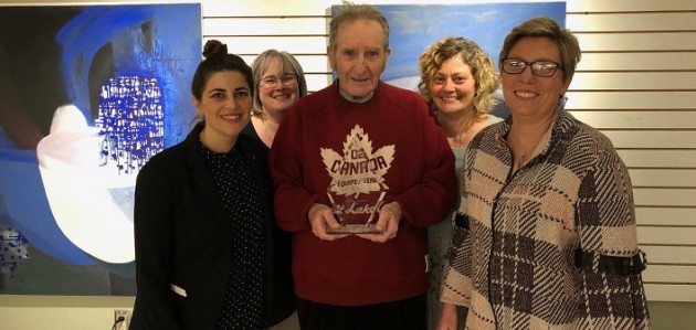 Rex Malloy receives provincial Community Living award for his volunteerism