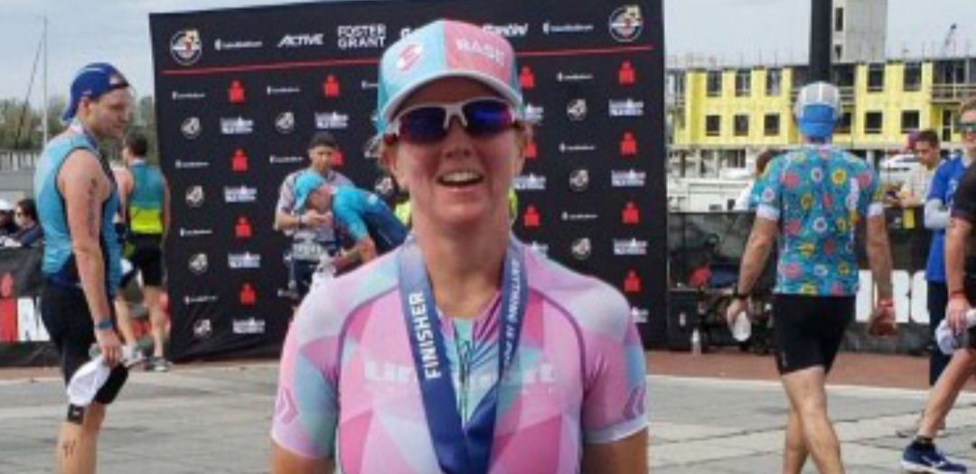 Jess Adam at the Ironman 70.3 North Carolina (courtesy of Jess Adam)