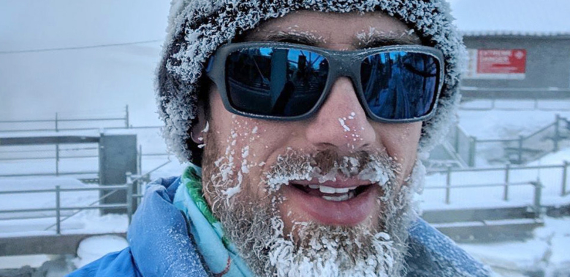 Chad Barber on a frosty training run (Courtesy of Chad Barber)