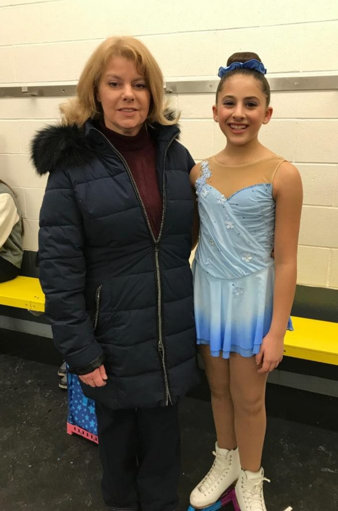 Sofia Asturi with coach Linda Vandertas (supplied)