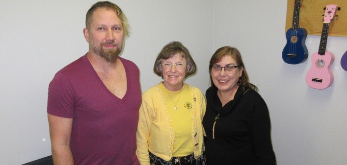 (From left) Frank Berg, Francis Balodis, and Judy Freeman (Rebecca Spry)