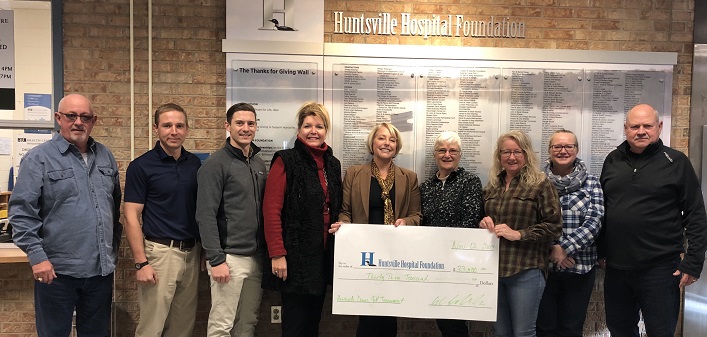 Huntsville Downs 2019 cheque presentation to HHF