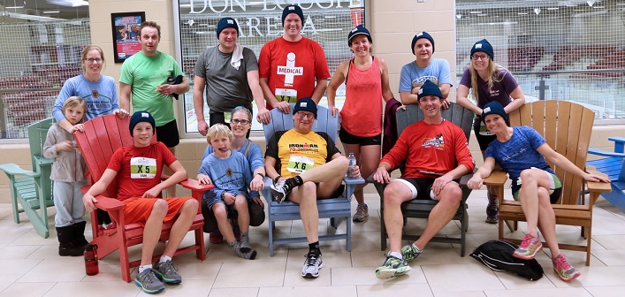 Paticipants in the Indoor Winter Tri (TriMuskoka)