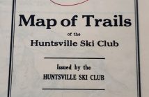 Cover of the 1932-33 Map of Trails of the Huntsville Ski Club (supplied)