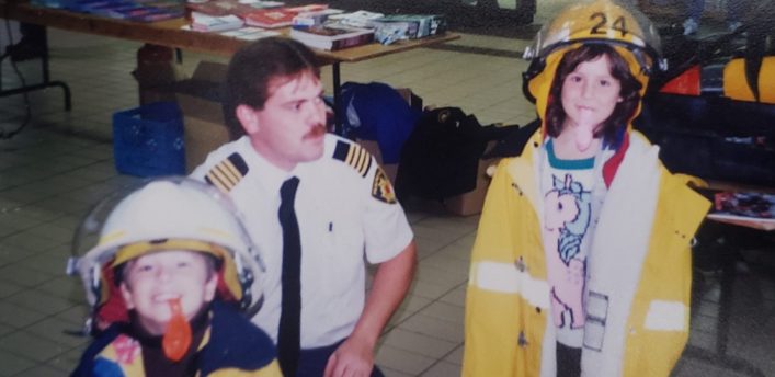 Steve Hernen with his children Mark and Beth in 1991 (Courtesy of Steve Hernen)