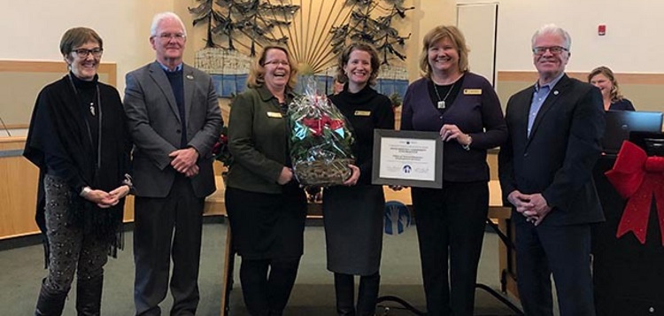 YMCA of Simcoe/Muskoka Employment Services receives a District of Muskoka 2019 Community Services Recognition Award (supplied)