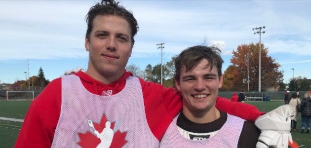 Creasor and Knox make first cut for Canadian Men’s U19 Field Lacrosse Team