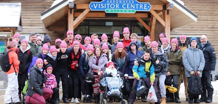 Athletes and volunteers at the 2020 HHS Winter Fest (Group photo (Graeme MacDougall)