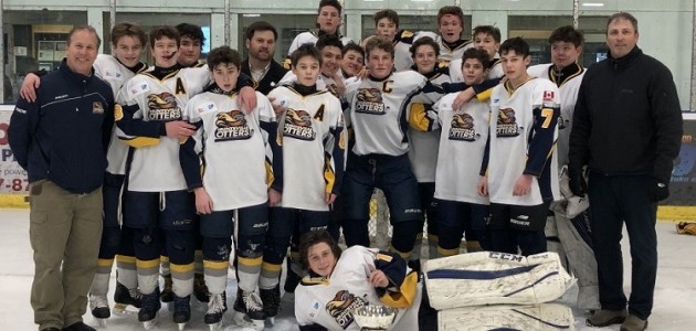 Bantam Rep Otters are Muskoka-Parry Sound champions
