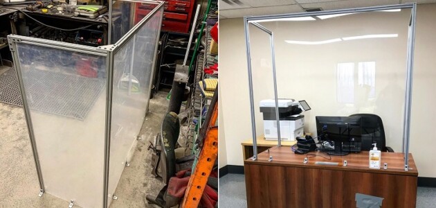 MBRP builds safety shields for free to help protect frontline workers