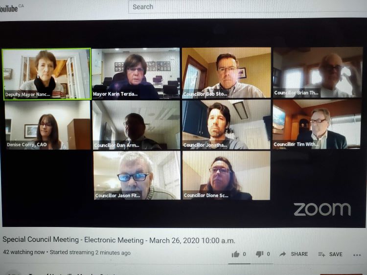 Remote council meeting