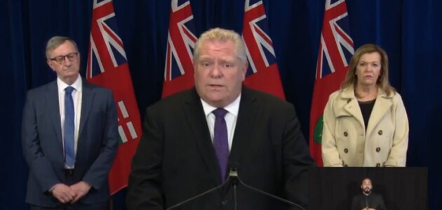 Premier Ford announces further restrictions in business activity in fight against COVID-19