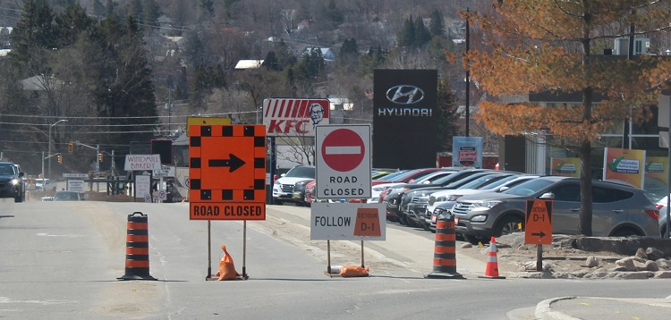 King William Street detour April 2020