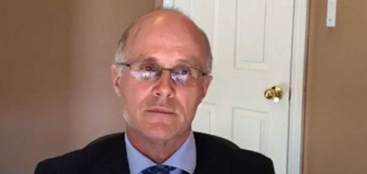 Dr. Charles Gardner in an electronic media briefing on May 4 (YouTube)