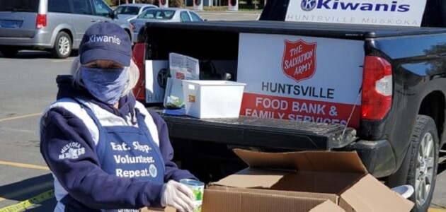 Kiwanis food drive collects 5,225 lbs and $5,600 for Salvation Army Food Bank