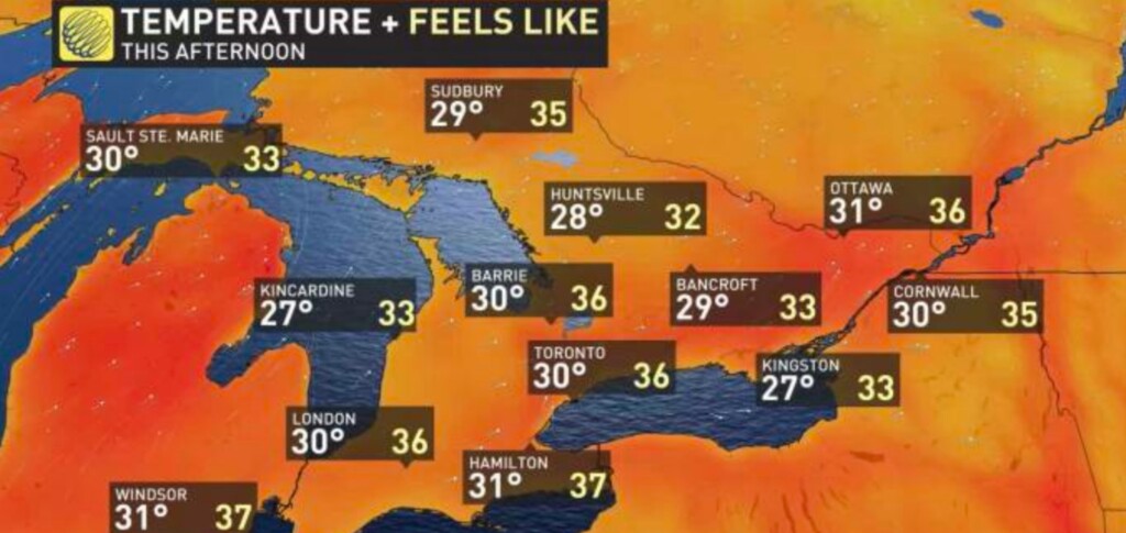 Heat map (theweathernetwork.ca)