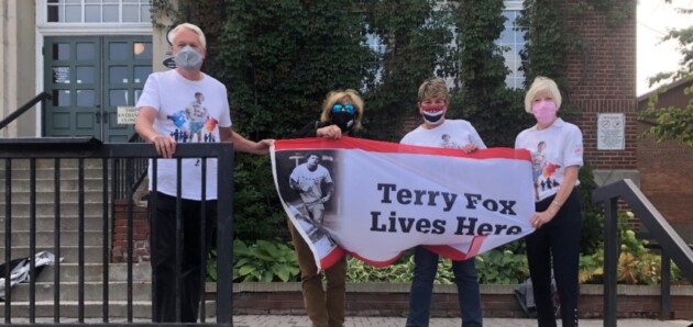 Terry Fox flag flies at Town Hall