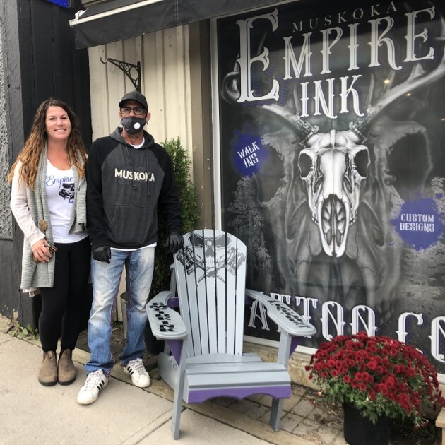 Artful Muskoka chairs to brighten the sidewalks along Main Street