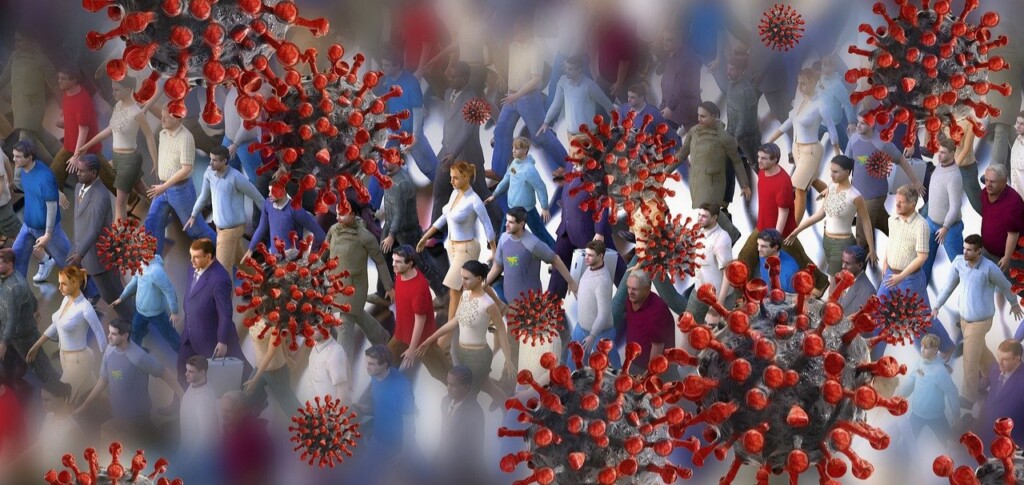 Coronavirus crowd (Gerd Altmann / Pixabay)