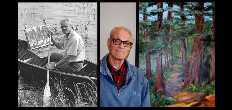 Artist Jeff Miller (photos courtesy of the Miller family and Artists of the Limberlost)