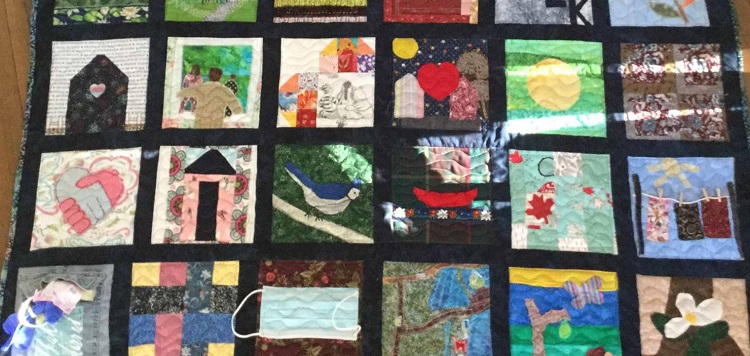 You can see the isolation quilt this month as part of a Huntsville Art Society members’ show (Mary Spring)