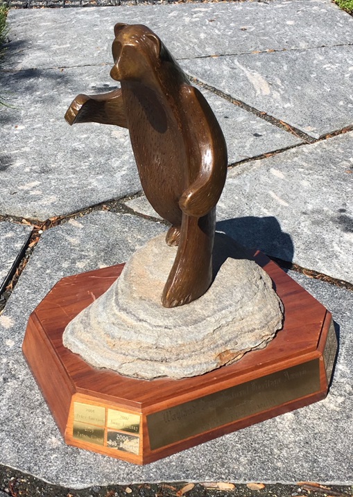 The Wayland Drew Natural Heritage Award “Bear Manitou” by Brenda Wainman Goulet (courtesy of the Muskoka Conservancy)